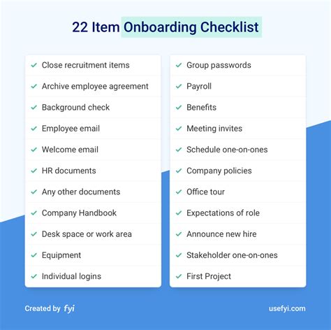 estaff365 onboarding checklist.